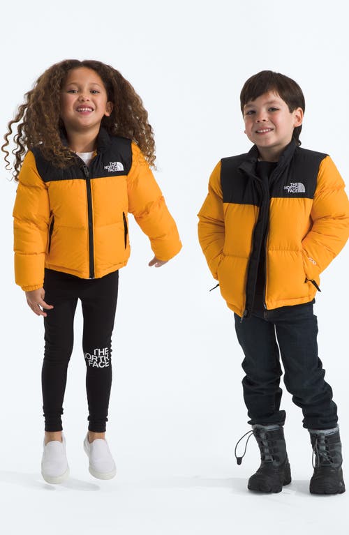 The North Face Kids' 1996 Retro Nuptse® Packable 700 Fill Power Down Jacket In Summit Gold