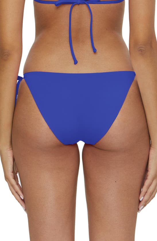 Shop Becca Side Tie Bikini Bottoms In Ultra Marine