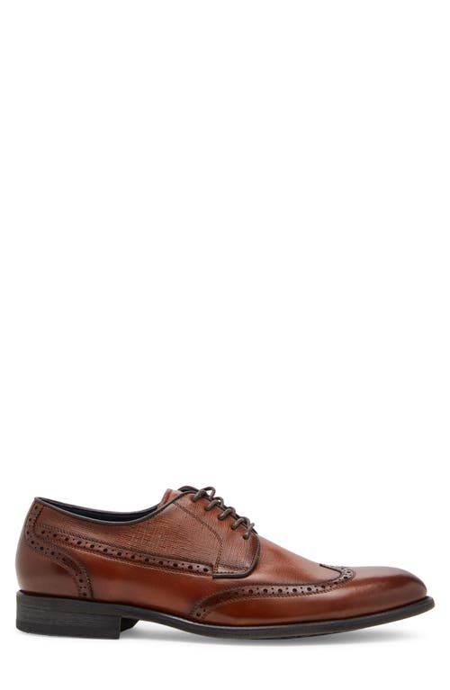 Steve Madden Hoxton Wingtip Derby In Tan/tan