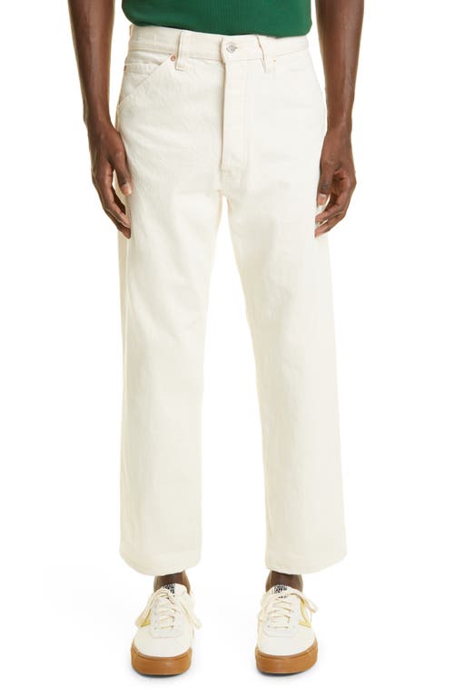 Drake's Selvedge Denim Straight Leg Jeans Ecru at Nordstrom,