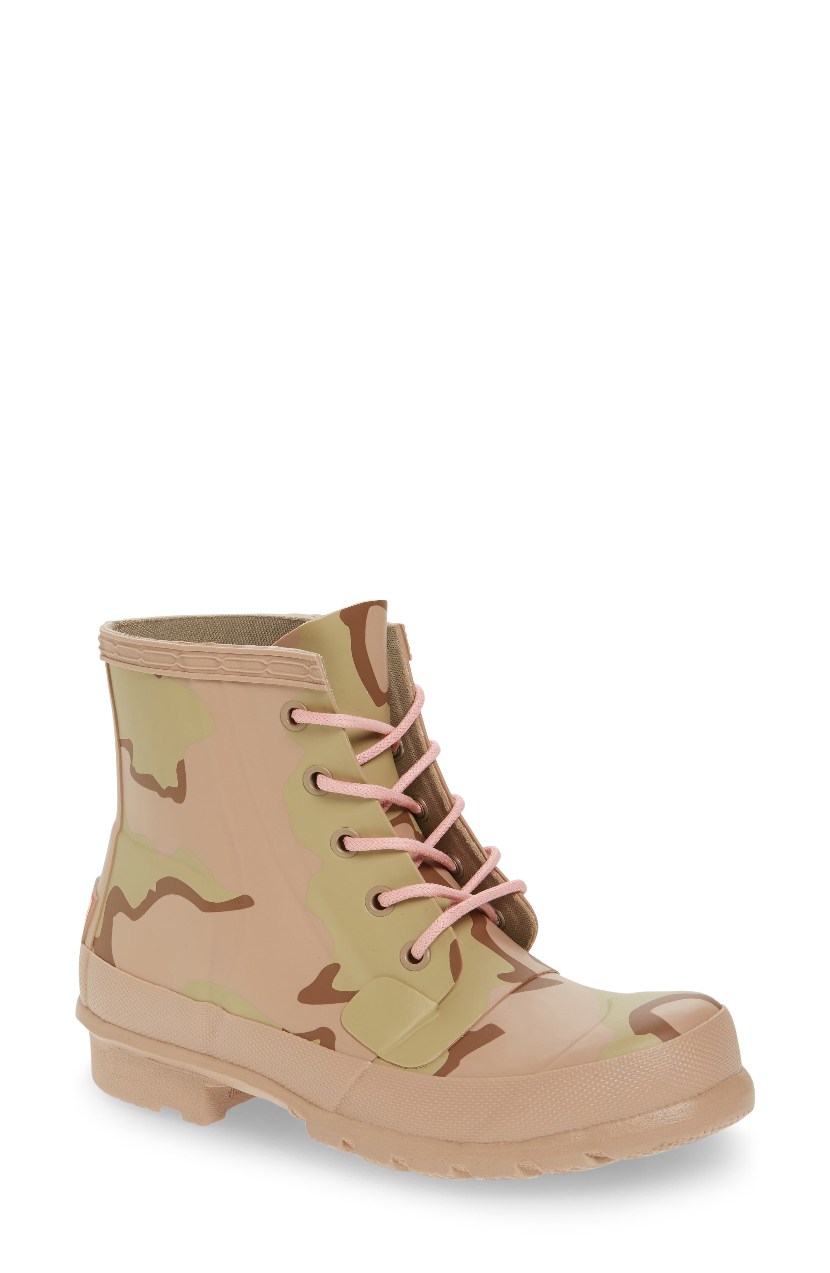 lace up hunter boots womens