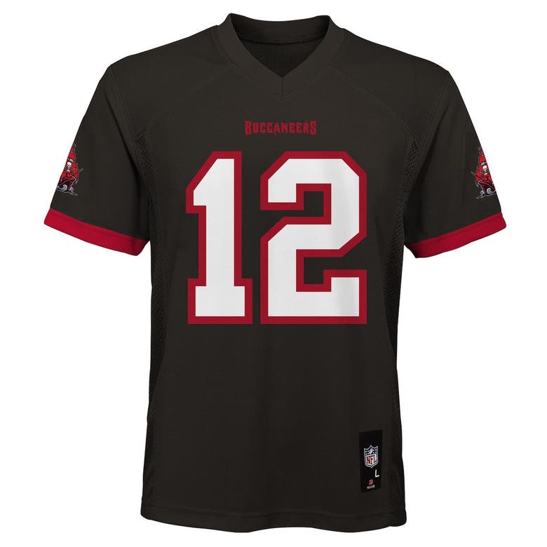 OUTERSTUFF YOUTH TOM BRADY PEWTER TAMPA BAY BUCCANEERS REPLICA PLAYER JERSEY