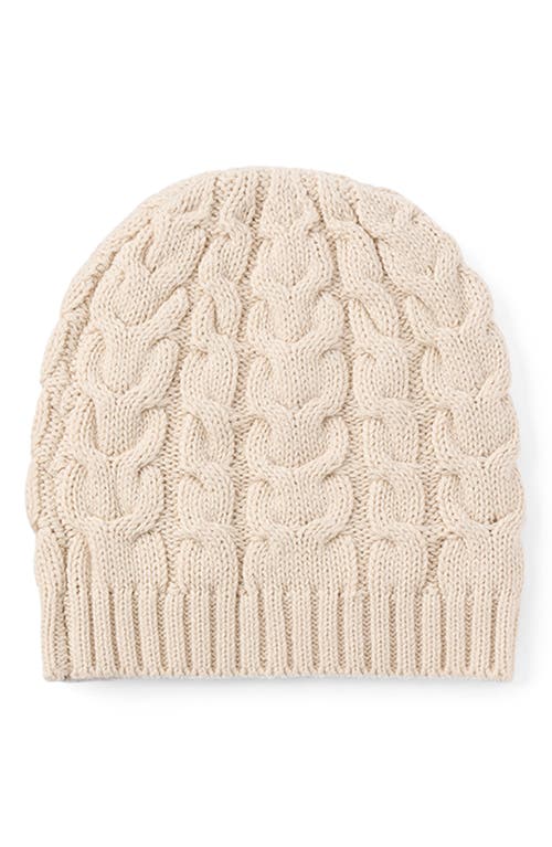 ELEGANT BABY ELEGANT BABY HORSESHOE CABLE KNIT COTTON CARDIGAN & HAT SET 