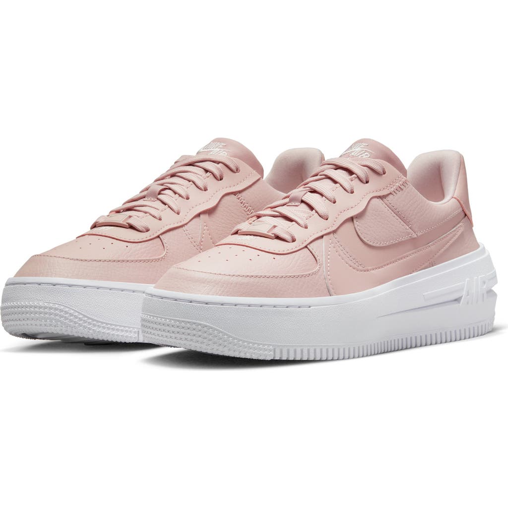 Nike Air Force 1 Sage Low Ar5339-201 Sneakers Womens Beige Platform Shoes Tf1686 In Pink Oxford/white/soft Pink