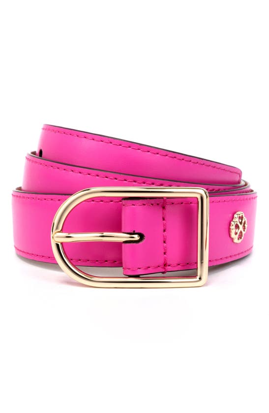 Kate Spade Leather Belt In Rhododendron Grove