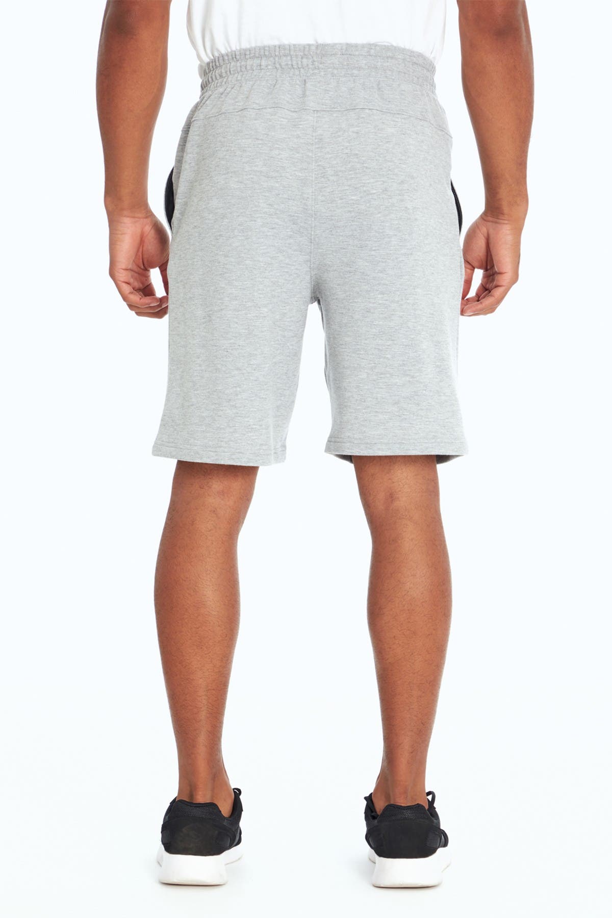 The Balance Collection Dominick French Terry Drawstring Shorts In Light/pastel Grey