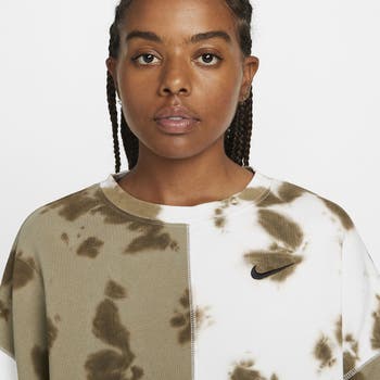 NIKE Women's Nike Sportswear Oversized Fleece Tie-Dye Crewneck