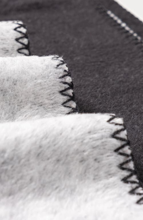 Brooks Brothers Bb Monogram Throw Blanket In Black