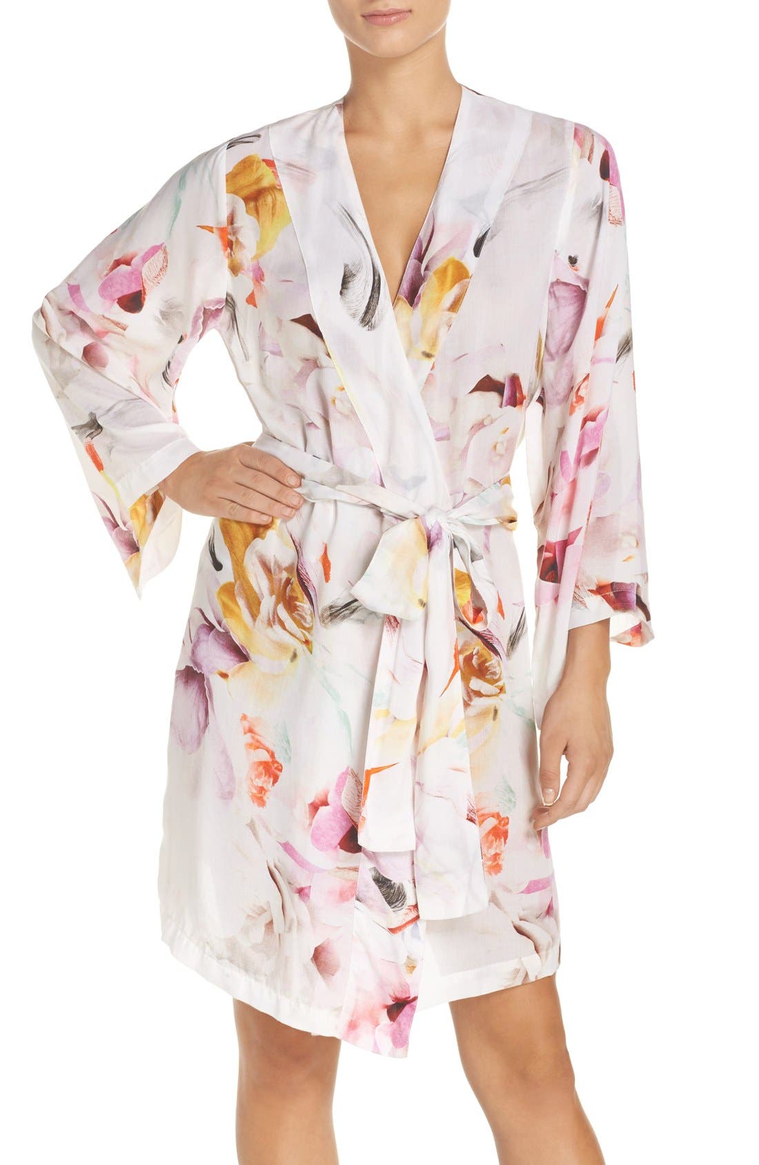 Plum Pretty Sugar Floral Print Kimono Robe Nordstrom