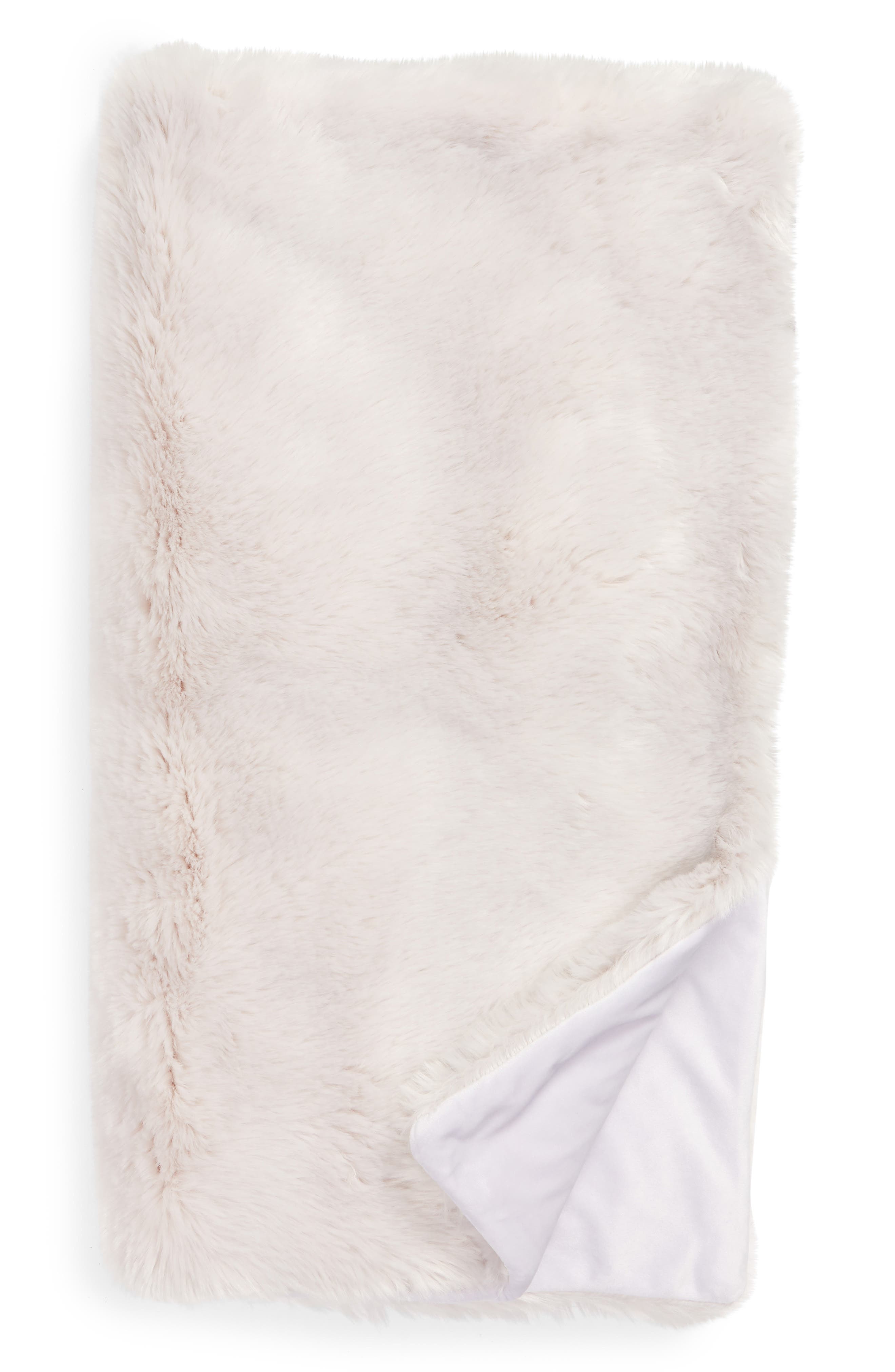 NORDSTROM AT HOME,
                            Cuddle Up Faux Fur Throw Blanket,
                            Main thumbnail 23, color,
                            020