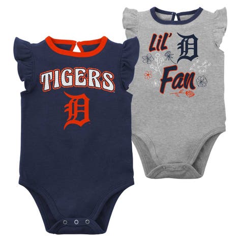 Newborn Navy/Light Blue/Cream Minnesota Twins Three-Pack Number One Bodysuit