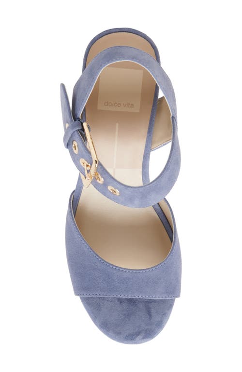 Shop Dolce Vita Bobby Platform Sandal In Bluebell Suede