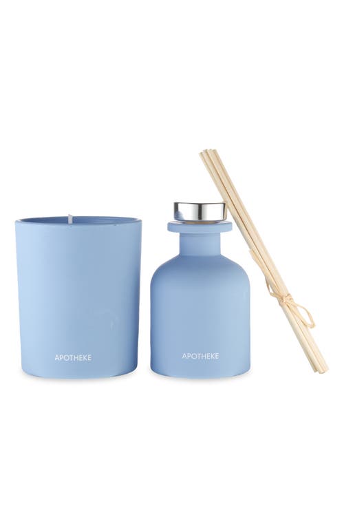 APOTHEKE Earl Grey Bitters Candle & Diffuser Set USD $58 Value in Blue