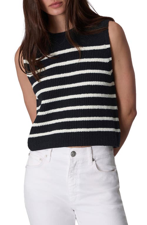 Shop Rag & Bone Jen Stripe Sweater Tank In Black