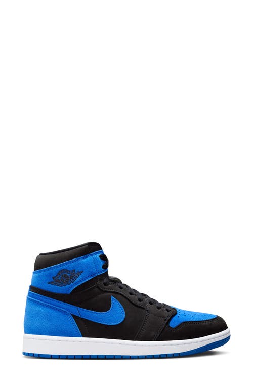 Shop Jordan Air  1 Retro High Top Sneaker In Black/royal Blue/white