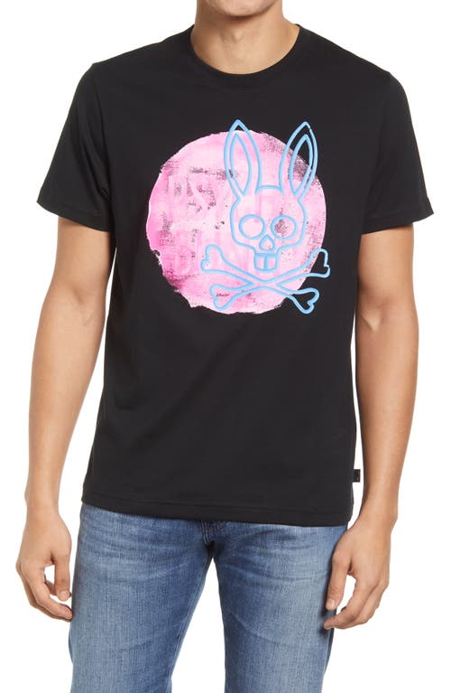 Psycho Bunny Arnell Graphic Tee in 001 Black at Nordstrom, Size 4