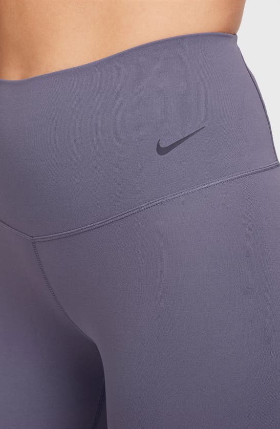 Shop Nike Zenvy Gentle Support High Waist Pocket Ankle Leggings In Daybreak/ Black