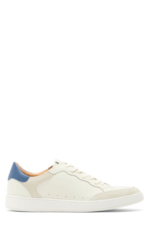 Shop Vittorio Russo Remington Sneaker In Suede Soft White/blue