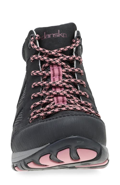 Shop Dansko Perrin Waterproof Hiking Boot In Black