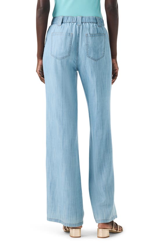 Shop Nic + Zoe Nic+zoe Drapey Wide Leg Jeans In Mid Wash