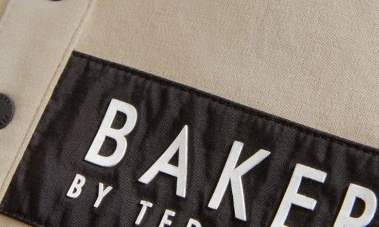 Shop Baker By Ted Baker Kids' Cotton Graphic Polo In Natural