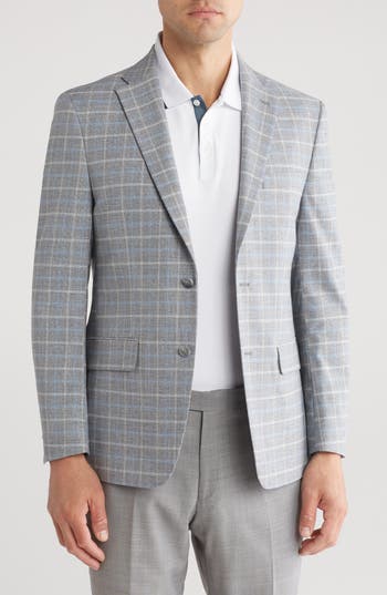 Tommy Hilfiger Classic Plaid Sport Coat In Gray