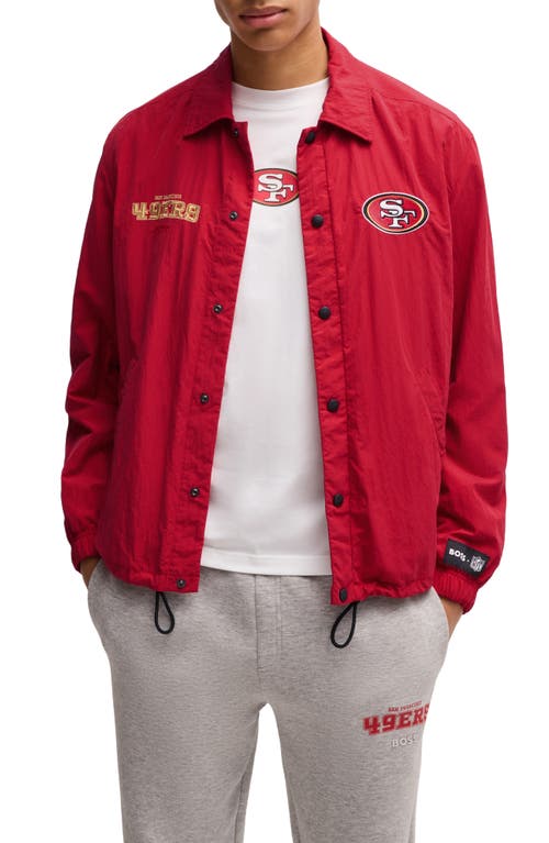 Shop Hugo Boss Boss X Nfl Otto Jacket In San Francisco 49ers