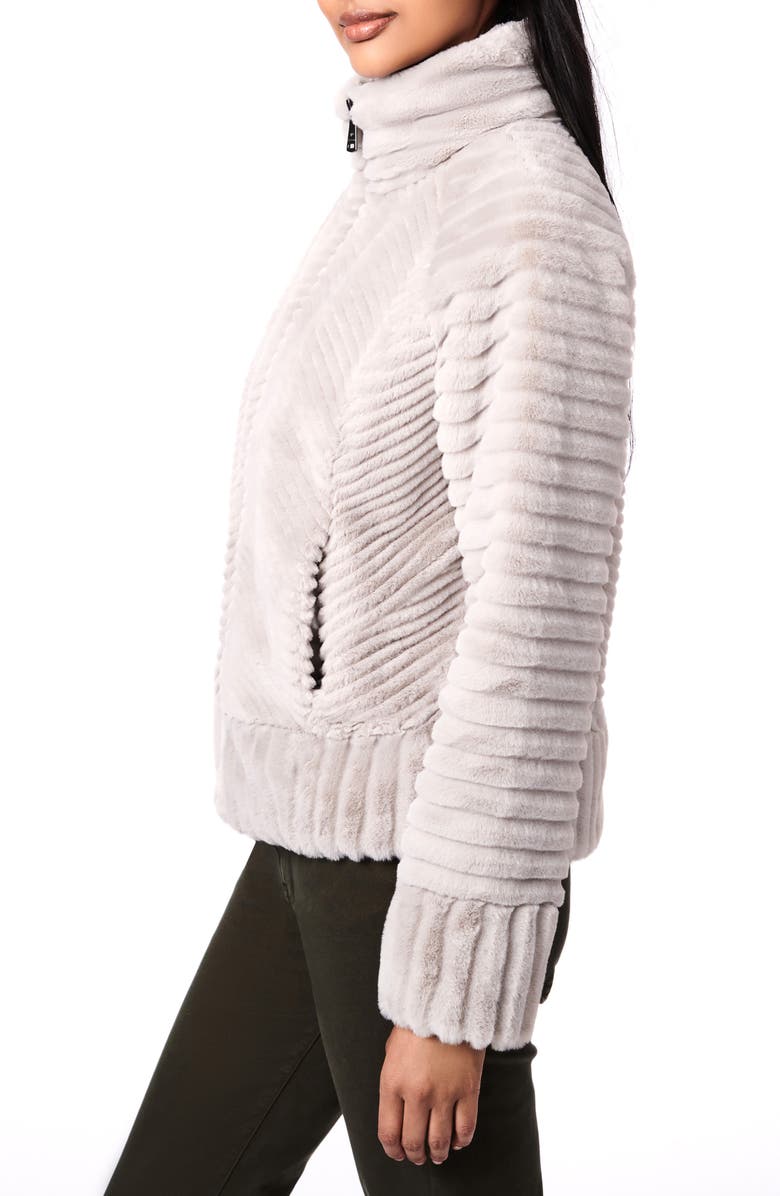Bernardo Textured Faux Fur Jacket | Nordstrom