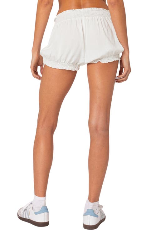 Shop Edikted Adelaide Shorts In White