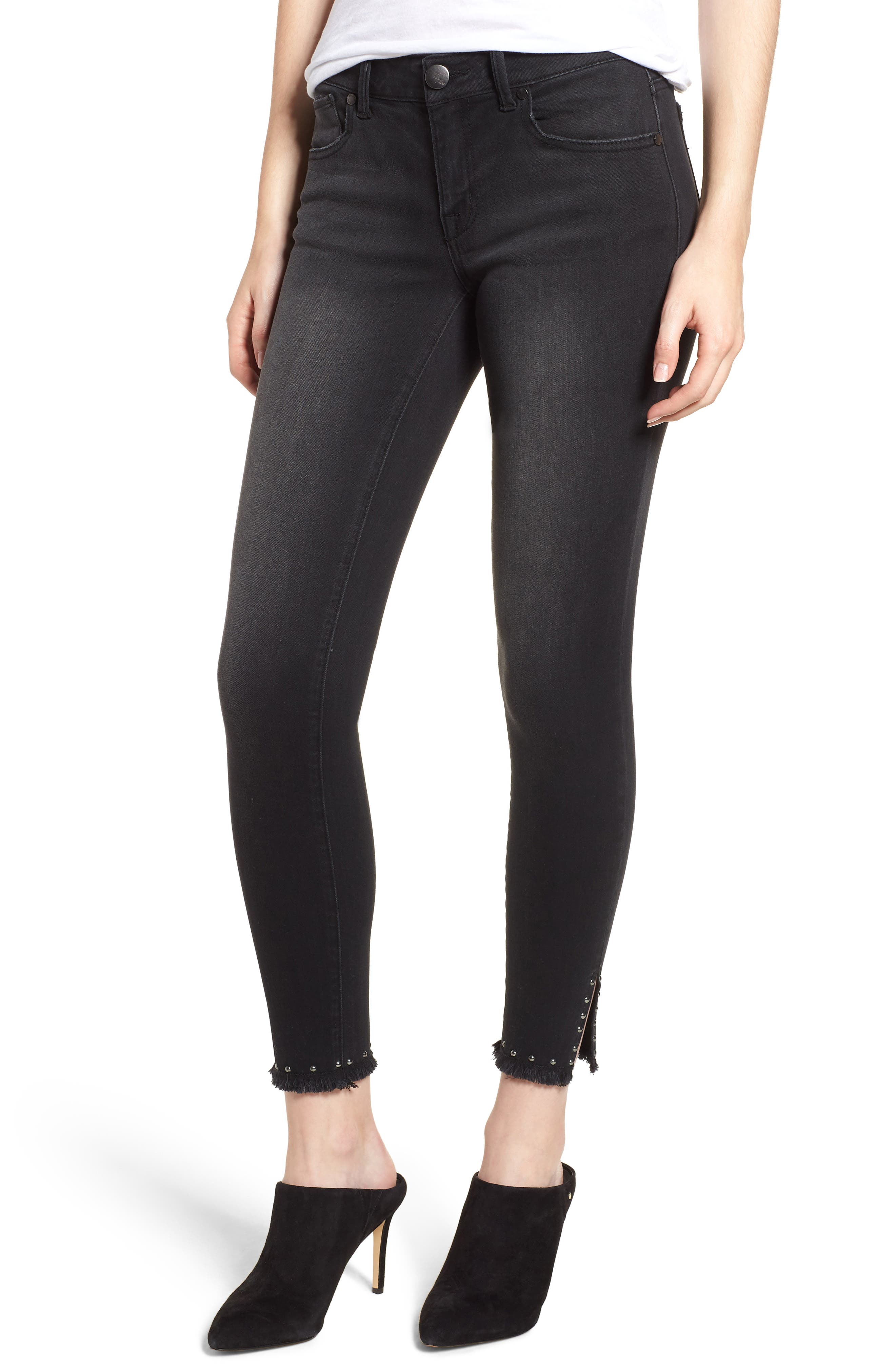 Women's 1822 Denim Stud Hem Skinny Ankle Jeans Women's 1822 Denim Stud Hem Skinny Ankle Jeans
