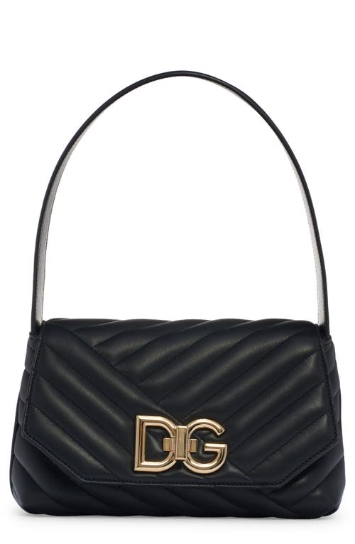 Dolce & Gabbana Lop DG Logo Quilted Leather Shoulder Bag in Black at Nordstrom