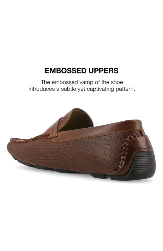 Vance Co. Isaiah Driving Loafer In Brown
