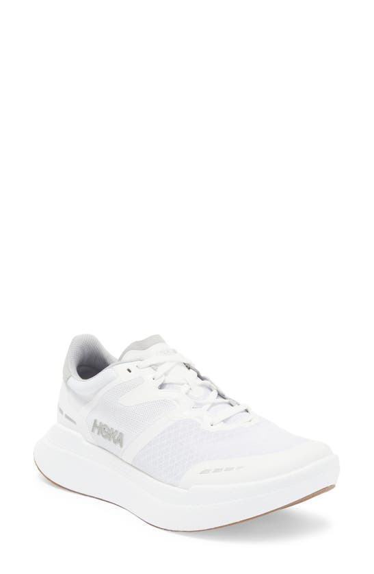 Shop Hoka Transport X Sneaker In White / White