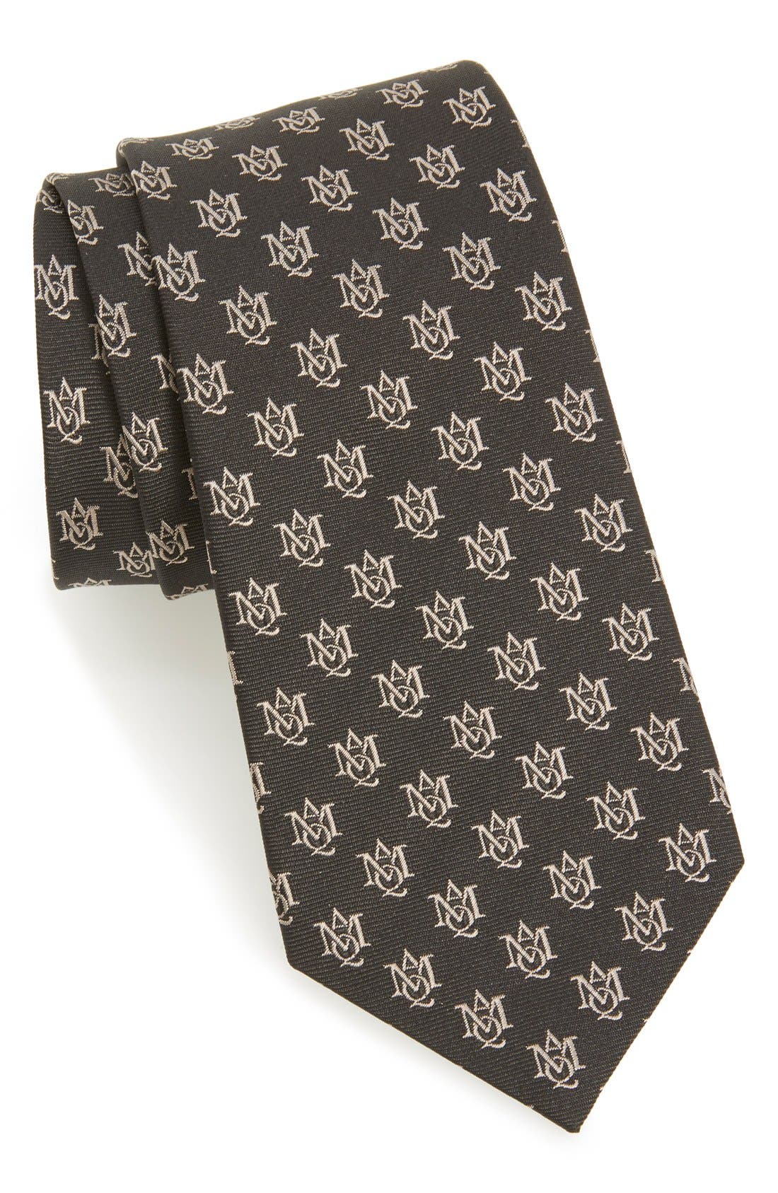 Alexander McQueen Monogram Silk Tie Nordstrom