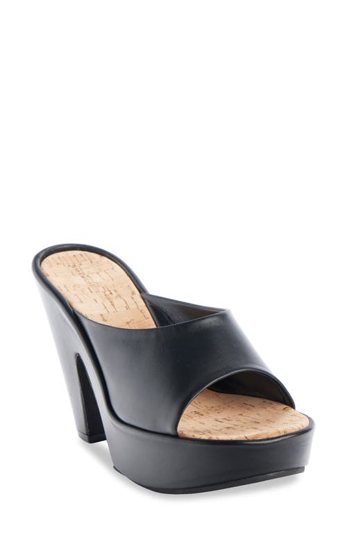 Shop Givenchy Doll Platform Slide Sandal In Black/natural