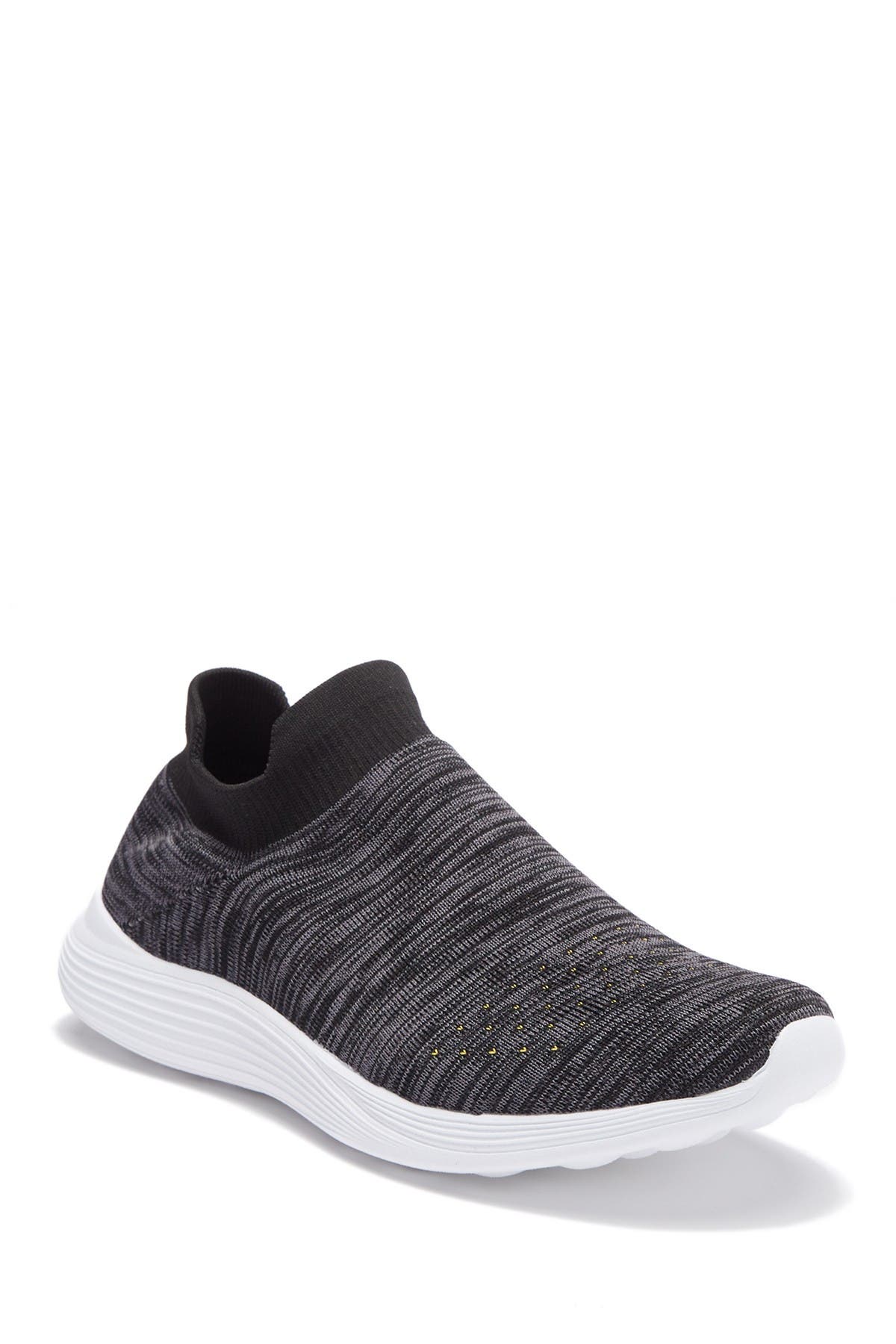 nordstrom black slip on sneakers