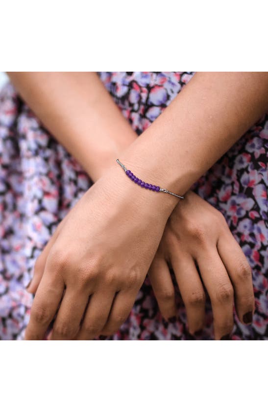 Shop Delmar Beaded Bracelet In Purple