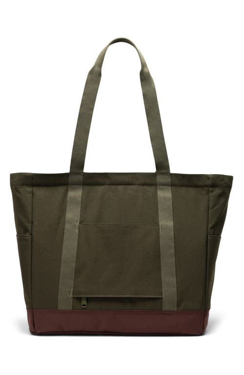 Herschel Supply Co . Heritage Recycled Twill Tote In Ivy Green/chicory Coffee