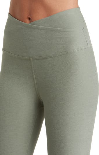 Beyond Yoga High-waist Active Practice Pants In Grey Sage