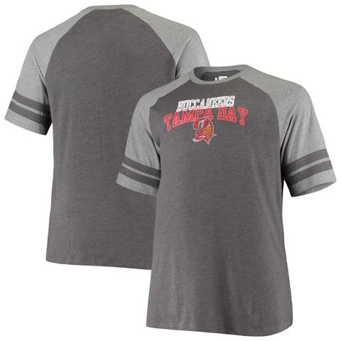 Men's Fanatics Branded Heathered Gray/Heathered Charcoal New Orleans Saints  Vintage On The Ropes Raglan Tri-Blend Long Sleeve T-Shirt