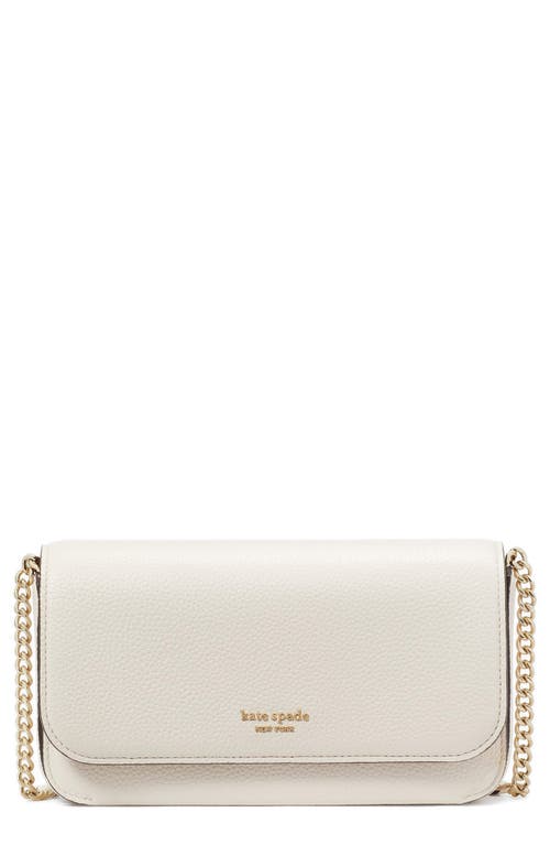 Kate Spade New York ava leather wallet on a chain in Parchment. at Nordstrom