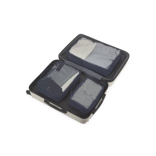 Bugatti Packing Cubes 3-piece Set In Navy