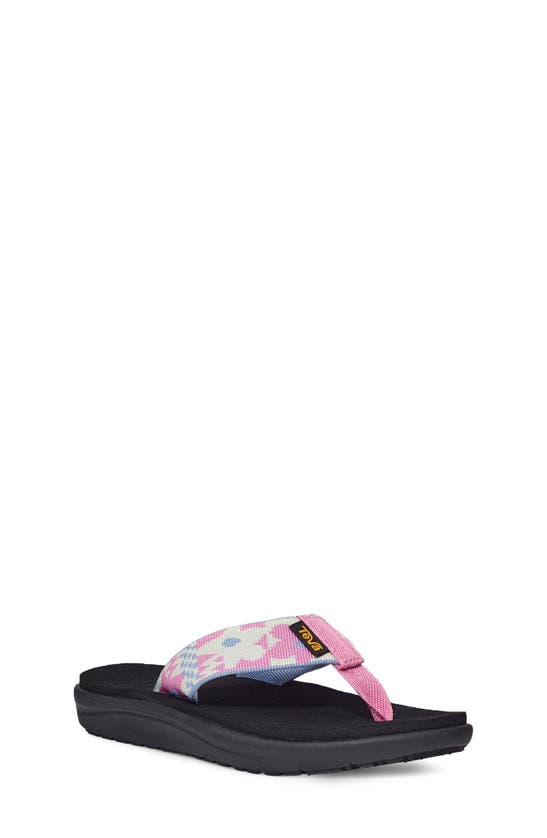 Teva Kids' Voya Flip Flop In Bold Floral Rosebloom