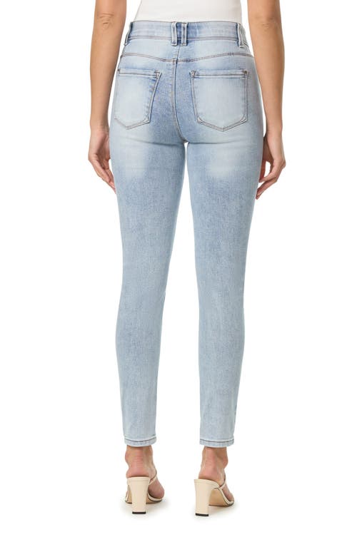 Curve Appeal Nicki High Waist Ankle Skinny Jeans In Sky Blue