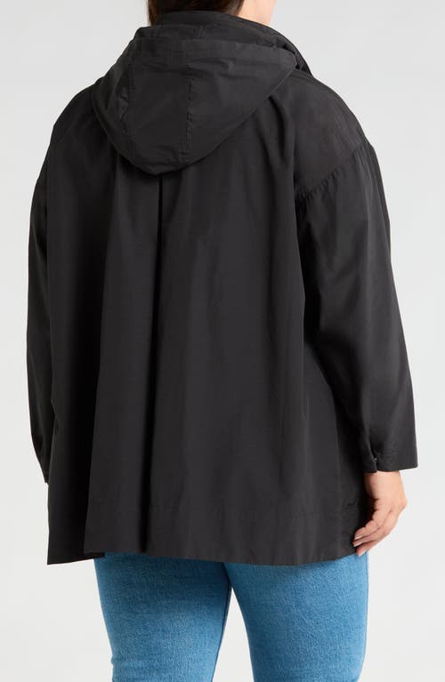 Shop Eileen Fisher Stand Collar Jacket In Black