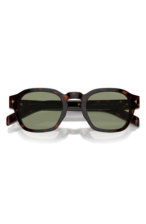 Prada Pra16s 17n20g Tartarugto Polarizzato Sunglasses In Green