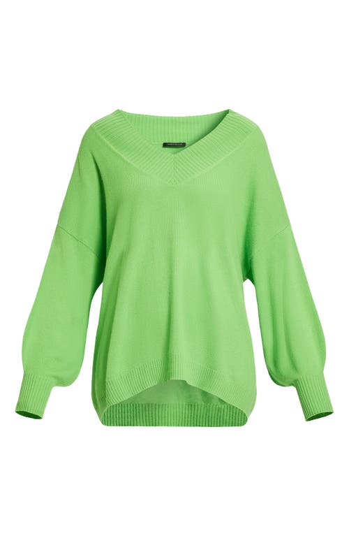 Marina Rinaldi Jessy Cashmere Sweater In Lime