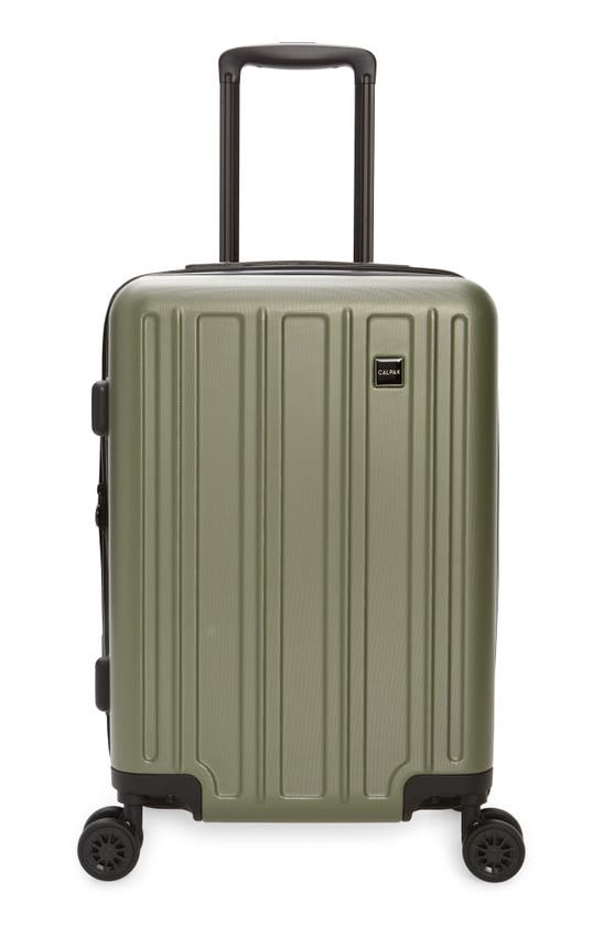 Calpak Wandr 20" Hardside Expandable Spinner Suitcase In Green