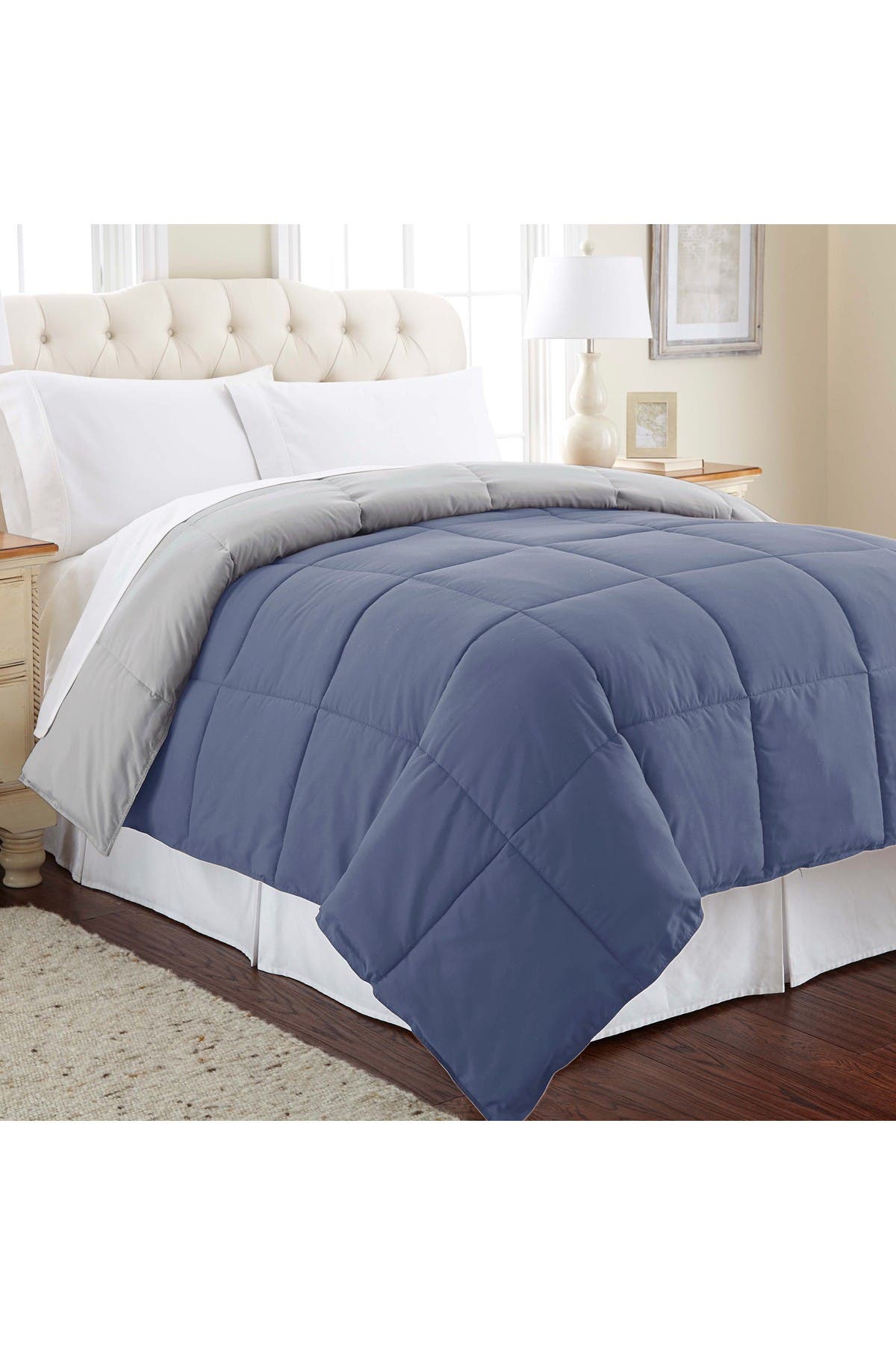 Modern Threads Twin Down Alternative Reversible Comforter Infinity Blue Silver Nordstrom Rack