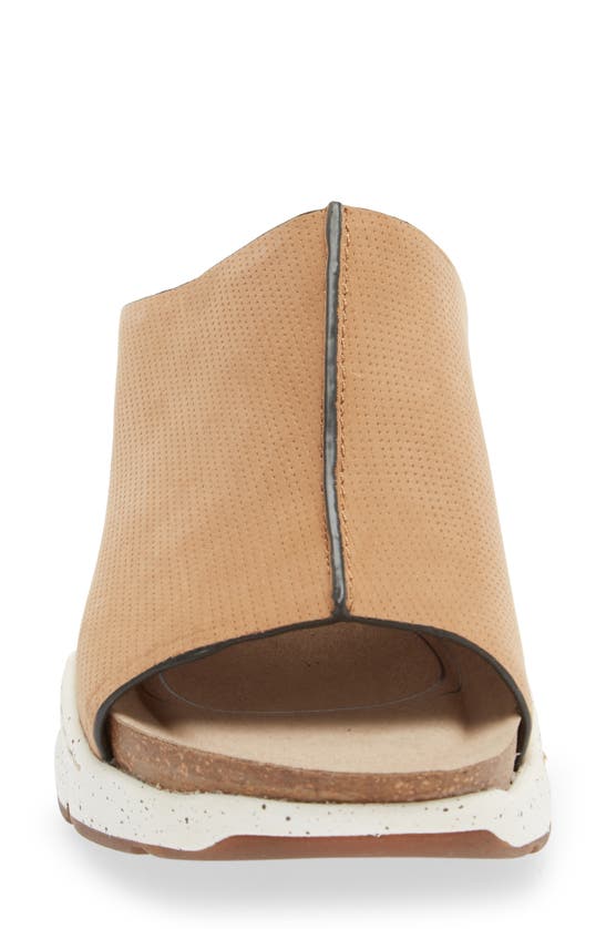 Bionica Oceana Wedge Slide Sandal In Tan